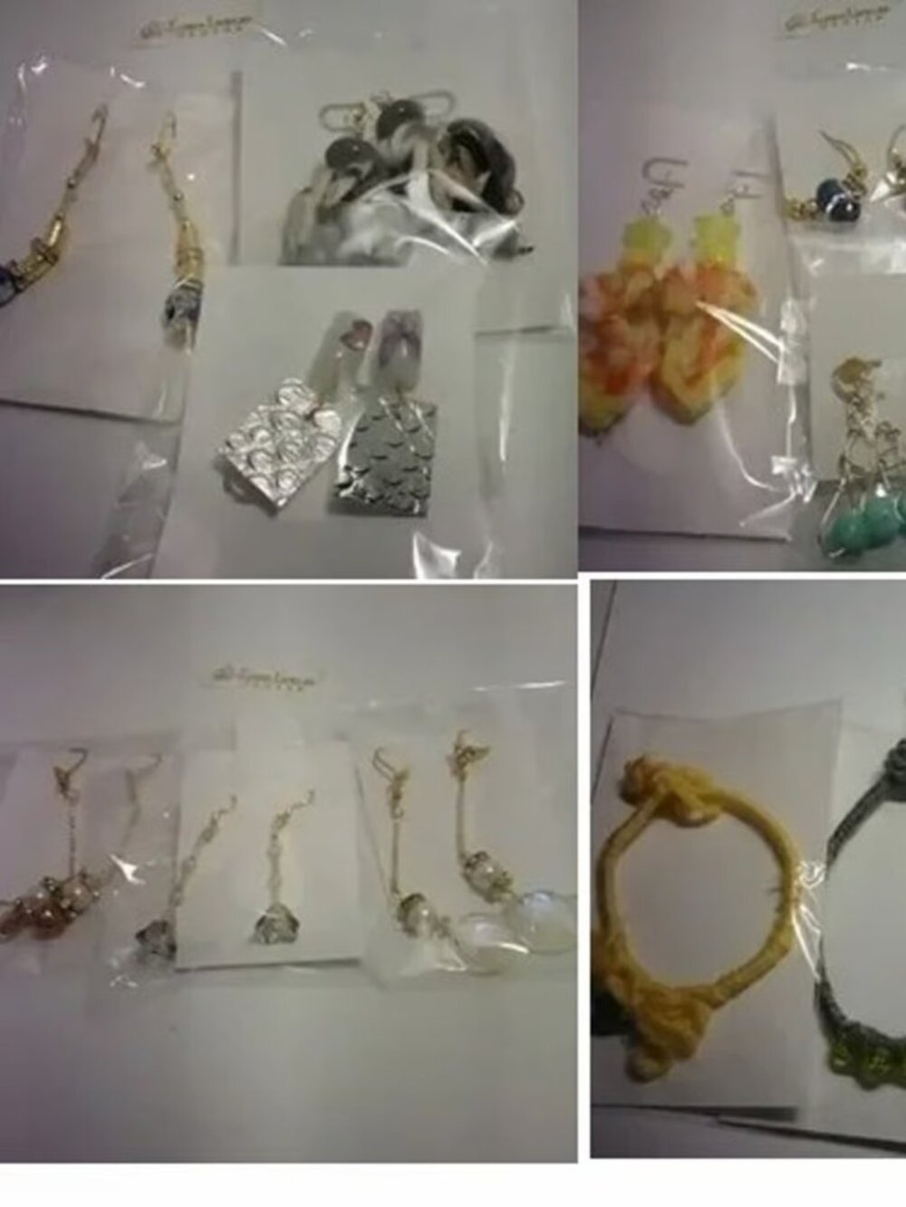 earrings and bracelets 12 pcs